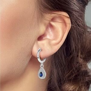 Elegant S925 Silver Moissanite Earrings